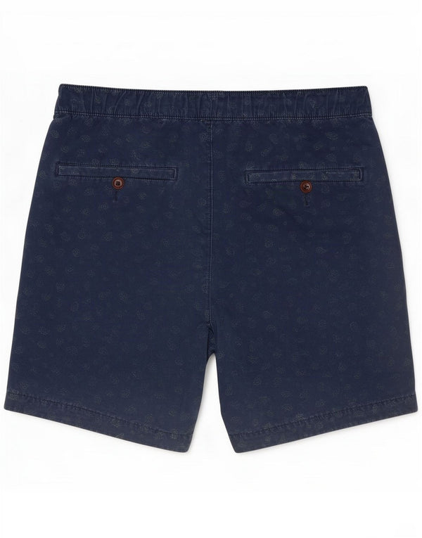 Abercrombie & Fitch Chino Shorts til mænd Small W29 Navy Blue Paisley Cotton