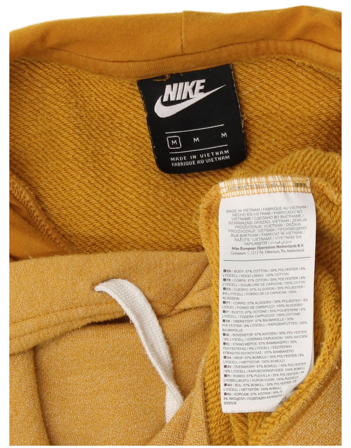 Nike grafisk hættetrøje til mænd mellem gul bomuld