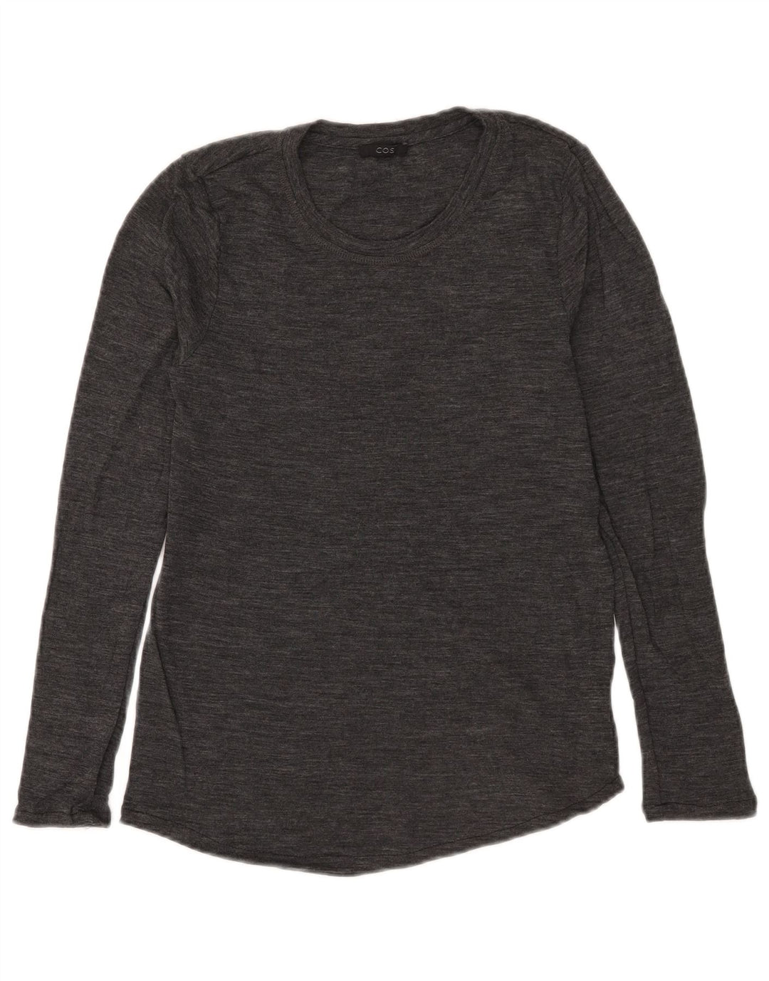 Cos Dame sweater med rund hals DK 14 Stor grå uld
