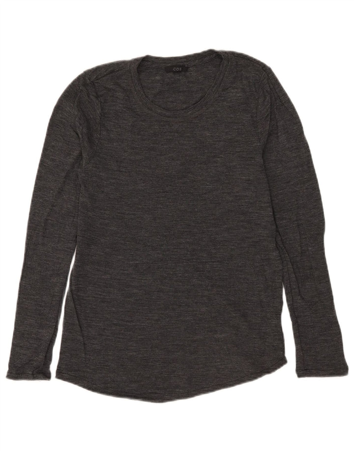 Cos Dame sweater med rund hals DK 14 Stor grå uld