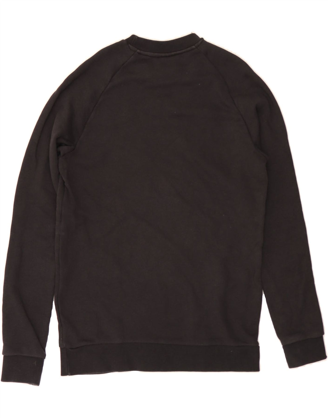 ADIDAS Mens Graphic Sweatshirt Jumper Small Black Cotton Vintage Adidas and Second-Hand Adidas from Messina Hembry 