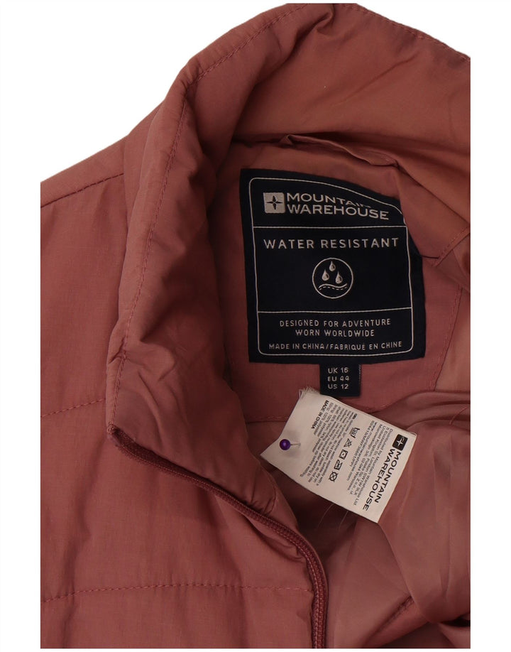 Mountain Warehouse Dame ærmeløs regnjakke UK 16 Large Pink Polyester