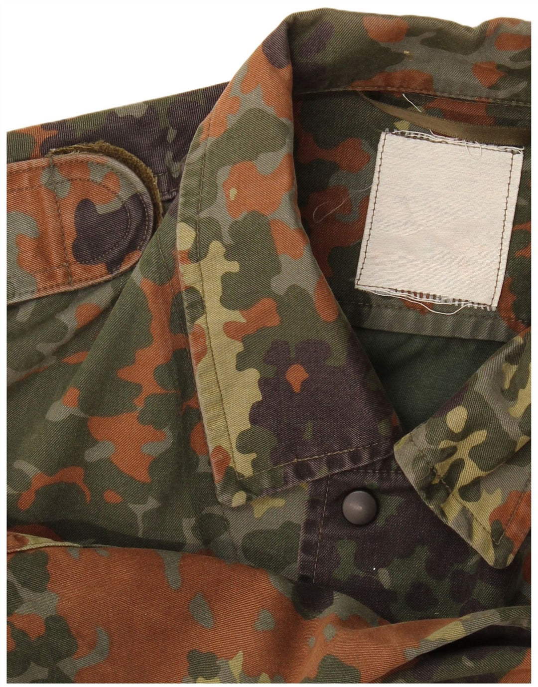 Vintage Herre Military Jacket UK 40 Stor Khaki Camouflage