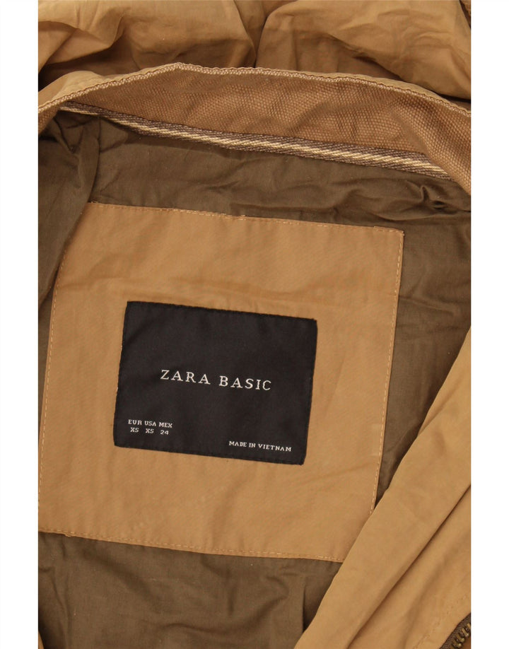Zara Dame Oversized Parka Jacket UK 6 XS Beige