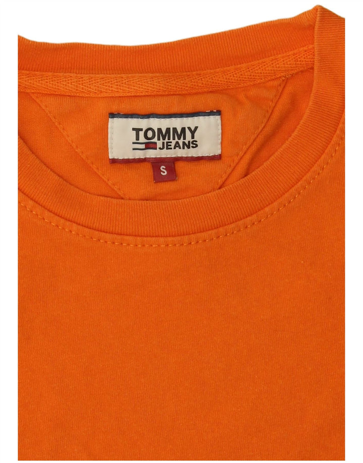 Tommy Hilfiger Herre T-Shirt Top Lille Orange Bomuld