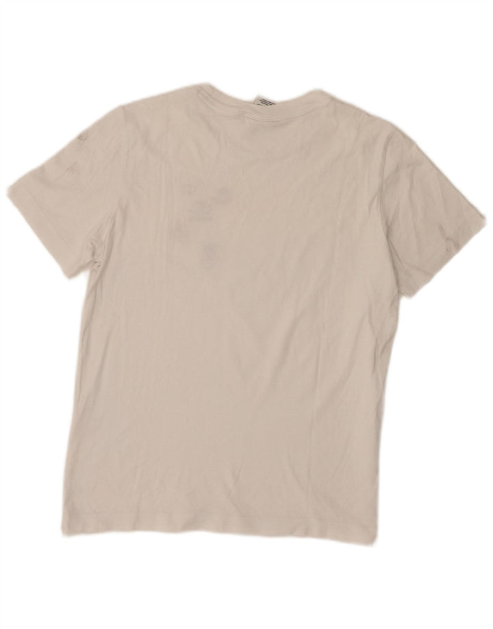 Champion Dame Grafisk T-Shirt Top UK 12 Medium White