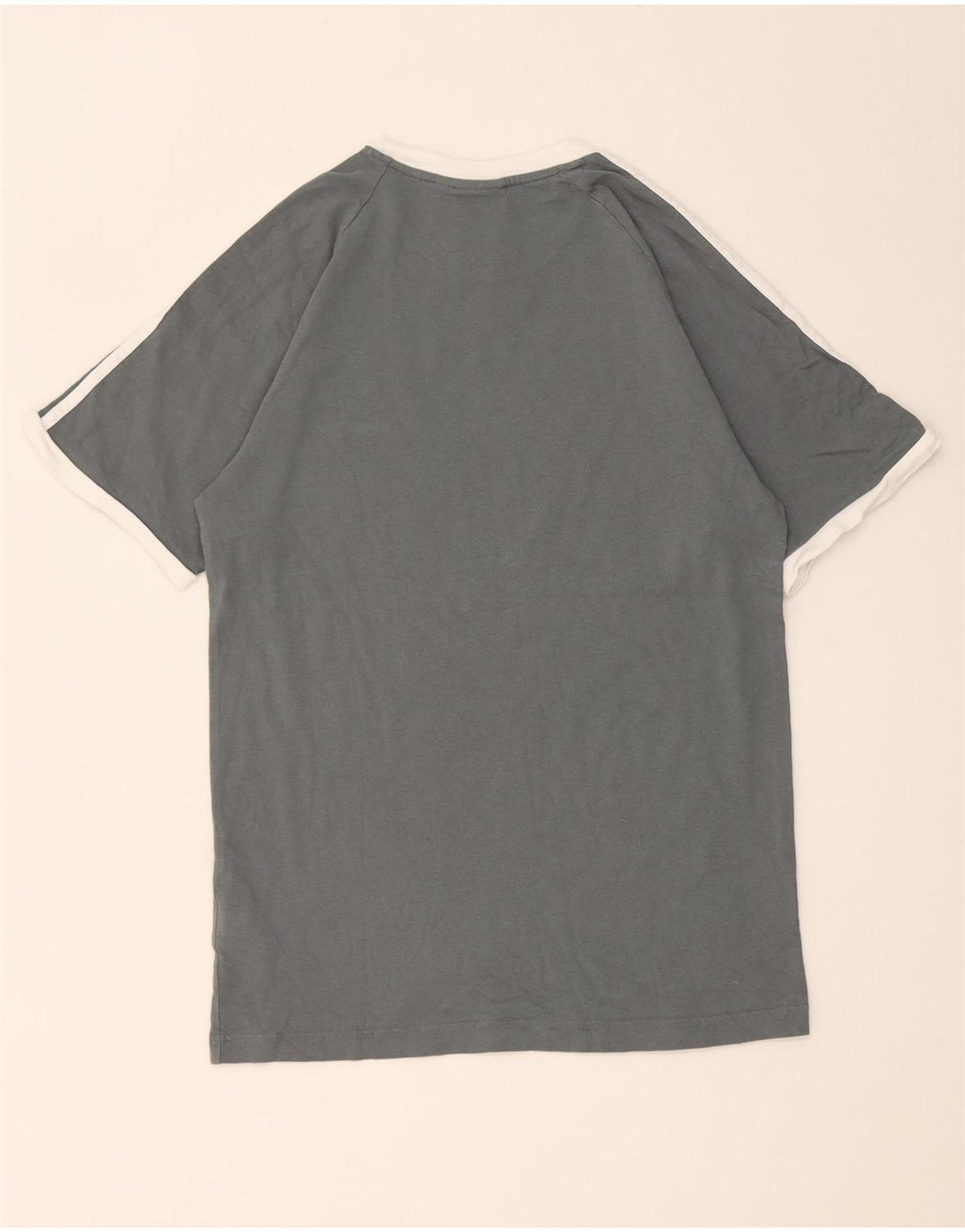 Adidas Herre T-Shirt Top Lille Grå Colourblock Bomuld