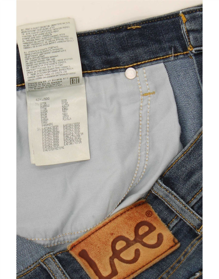 Lee Mens Brooklyn Straight Jeans W36 L30 Blå Bomuld