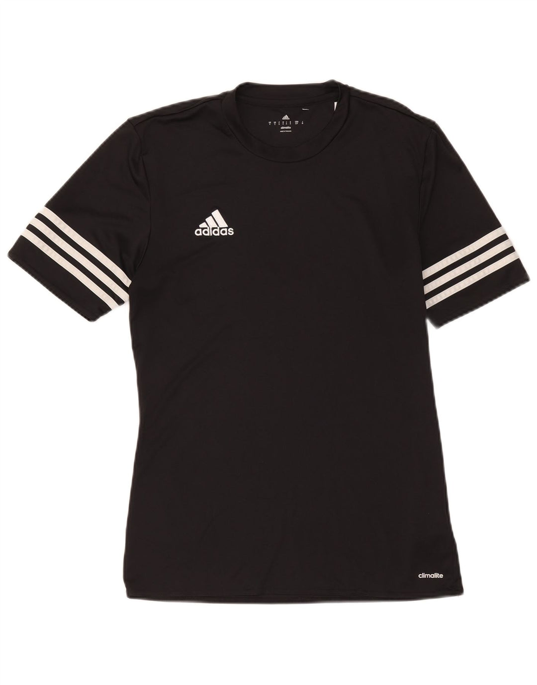 Adidas Herre Climalite T-Shirt Top Lille Sort Polyester