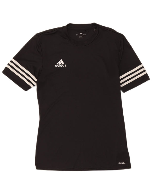 Adidas Herre Climalite T-Shirt Top Lille Sort Polyester
