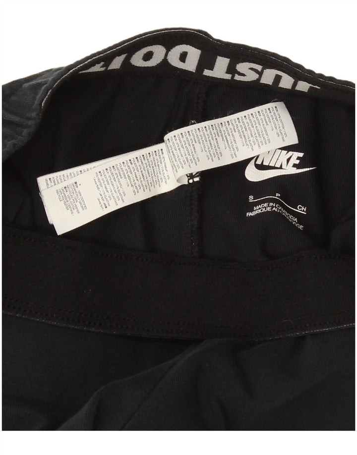 Nike Dame Grafiske Leggings UK 10 Small Black Bomuld