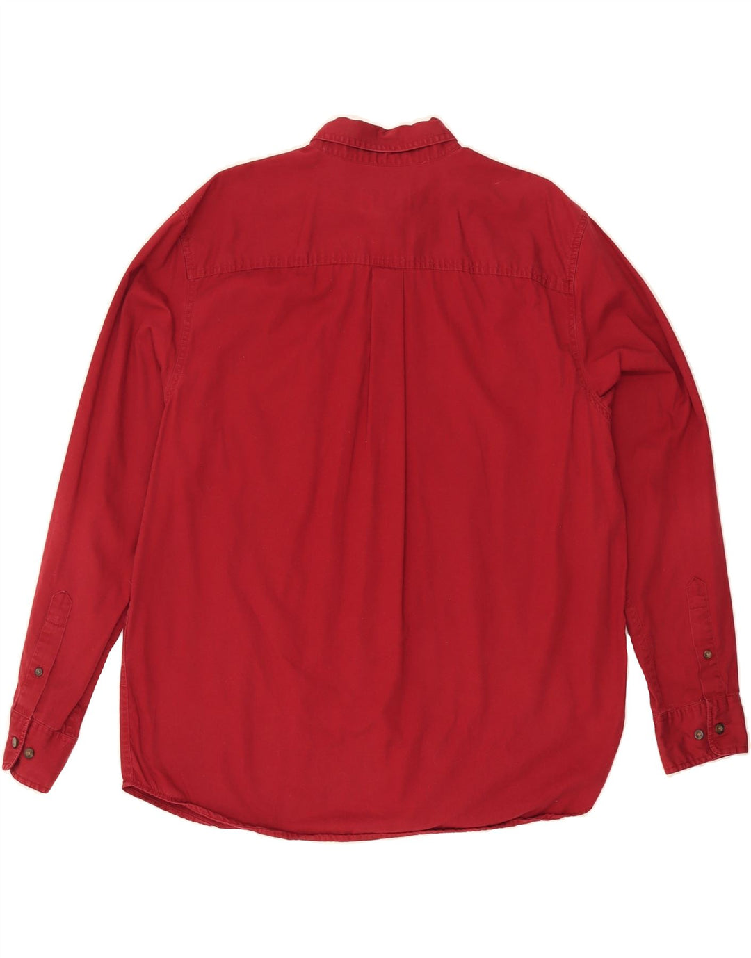 EDDIE BAUER Mens Shirt Large Red Cotton Vintage Eddie Bauer and Second-Hand Eddie Bauer from Messina Hembry 