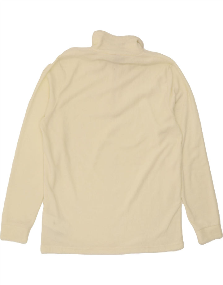 BRUGI Mens Zip Neck Fleece Jumper XL Beige Polyester Vintage Brugi and Second-Hand Brugi from Messina Hembry 