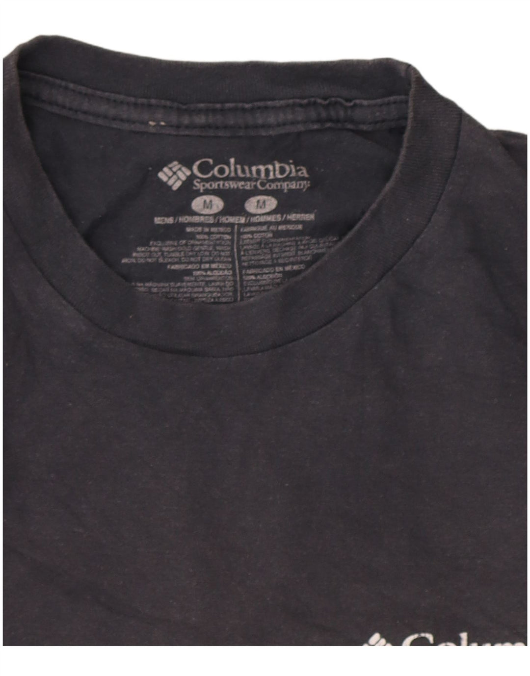 Columbia Herre grafisk T-shirt top mellemgrå bomuld