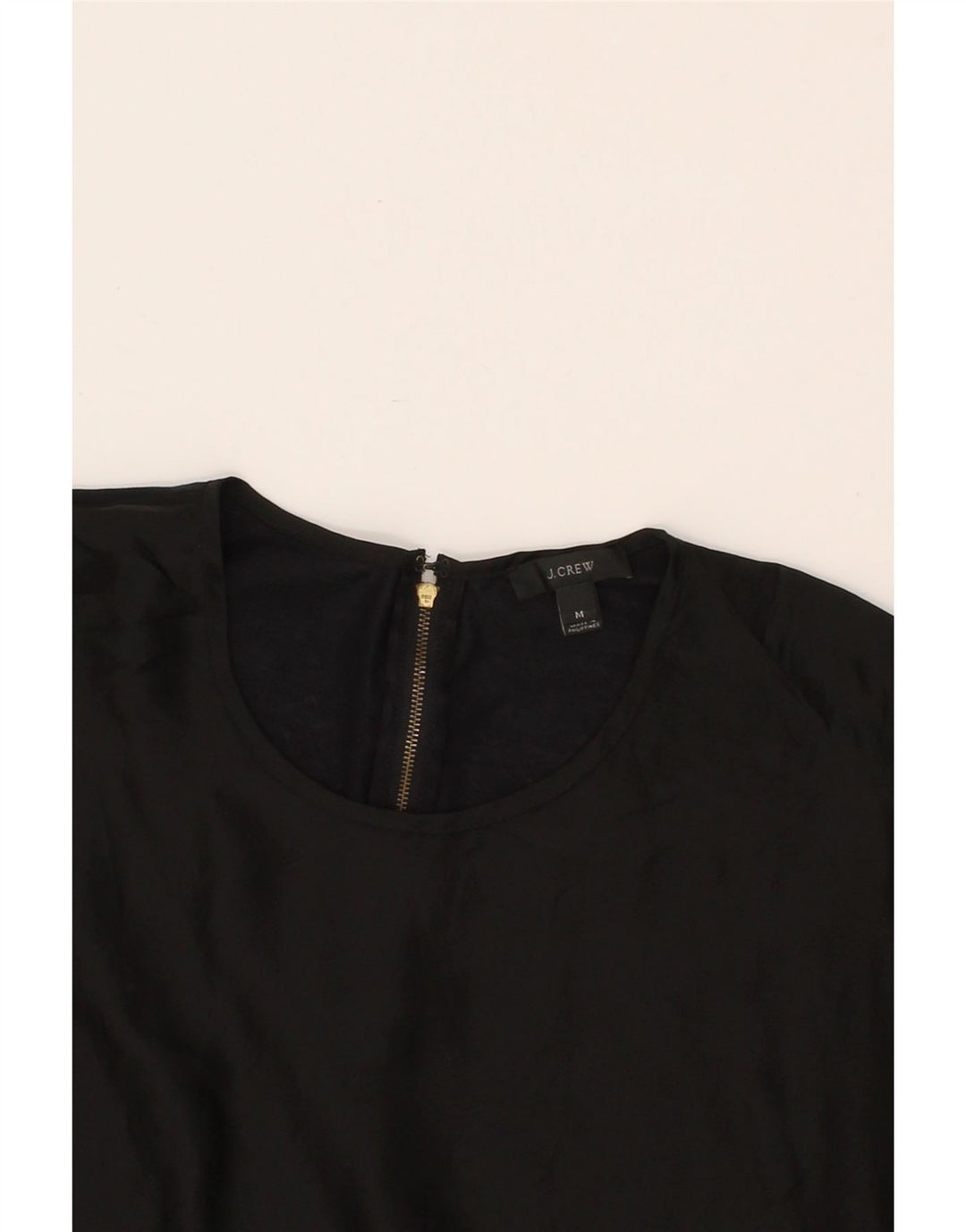 J. CREW Womens Blouse Top UK 14 Medium Black Polyester Comics Vintage J. Crew and Second-Hand J. Crew from Messina Hembry 