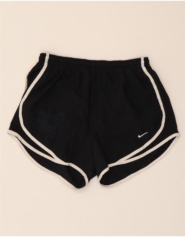 Nike Dame Dri Fit Sport Shorts UK 10 Small Black Polyester