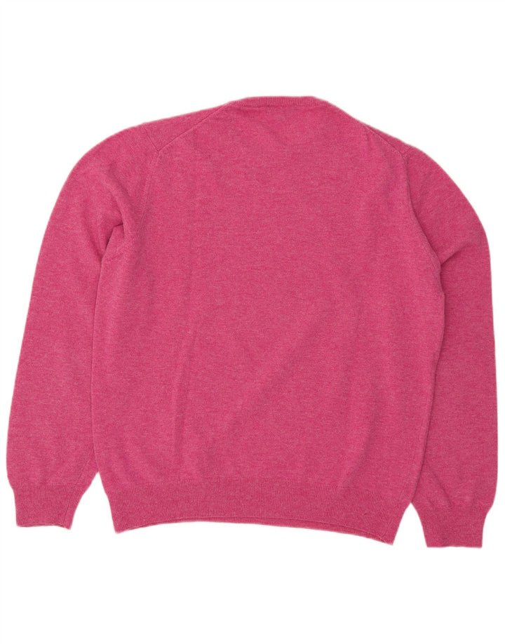 Henry Cottons Herre Crew Neck Jumper Sweater 3XL Pink Uld