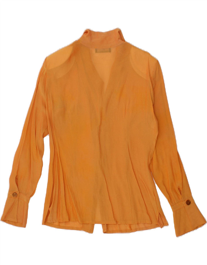 ROCCOBAROCCO Womens Shirt Blouse UK 12 Medium Yellow Vintage Roccobarocco and Second-Hand Roccobarocco from Messina Hembry 