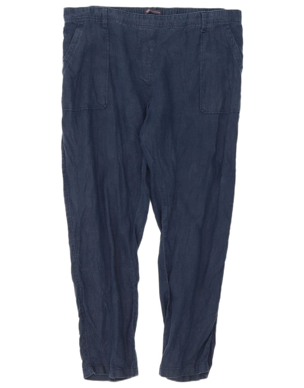 Marks & Spencer Dame Slim Chino Bukser UK 16 Large W38 L27 Navy Blue