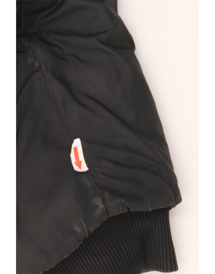 Adidas Herre hættepolstret jakke UK 42 XL Sort Polyester