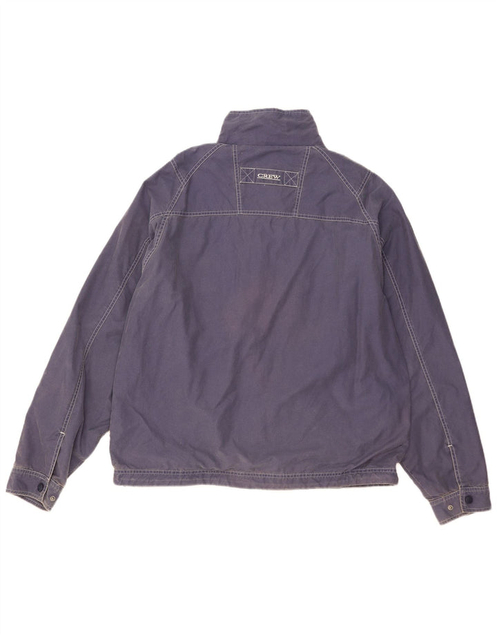 Crew Clothing Herre Bomber Jacket UK 38 Medium Blue Cotton