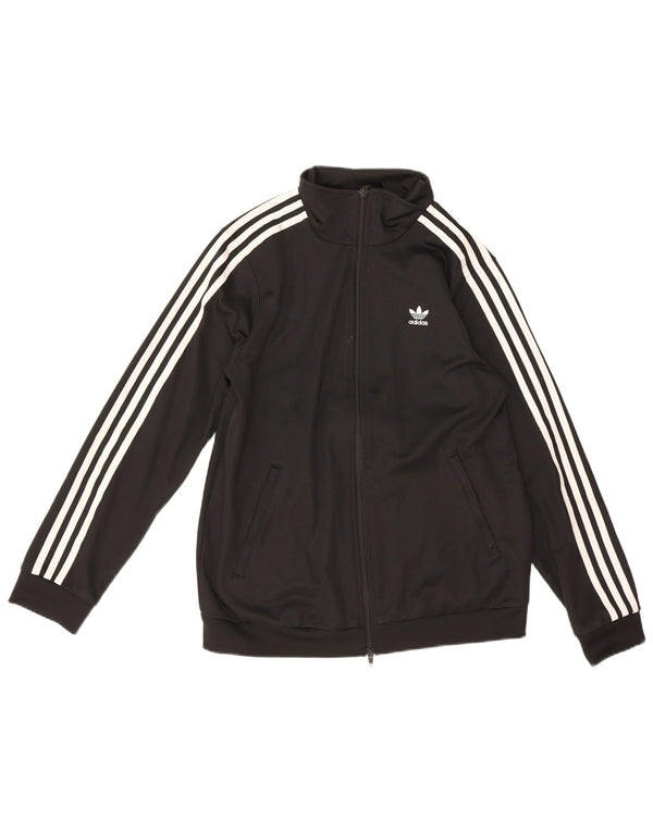 Adidas træningsdragt topjakke til kvinder UK 12 Medium Sort bomuld