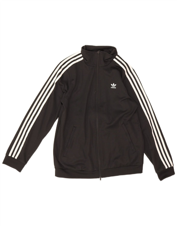 Adidas træningsdragt topjakke til kvinder UK 12 Medium Sort bomuld