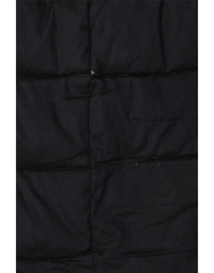 Ellesse Dame Hætte Polstret Frakke UK 18 XL Sort Polyester