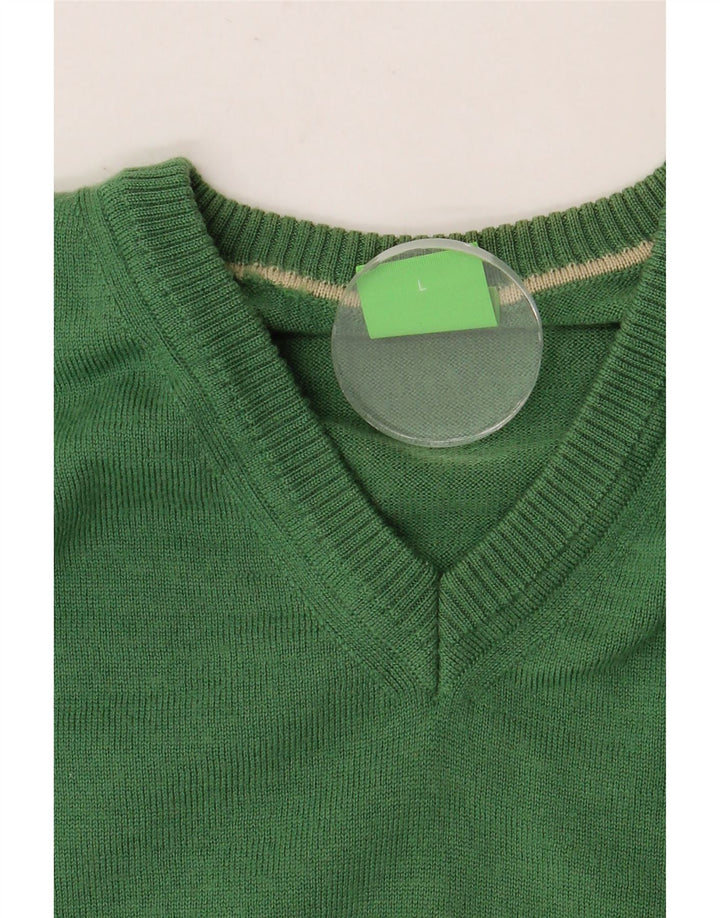 HUGO BOSS Herre V-hals sweater Stor Grøn