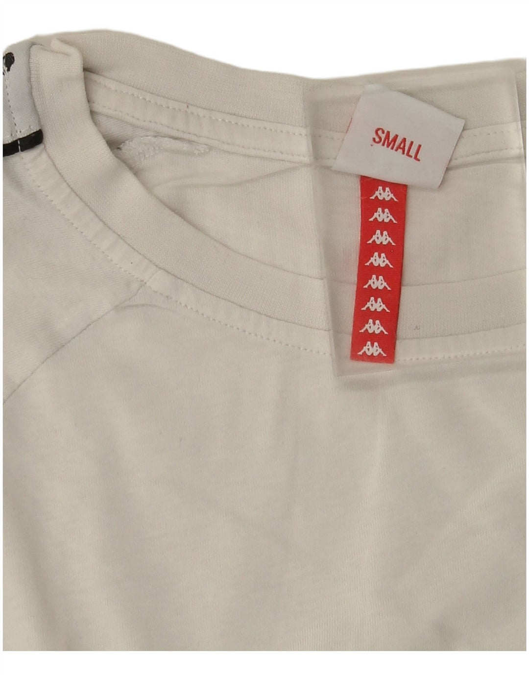 Kappa Herre Grafisk T-Shirt Top Lille Hvid