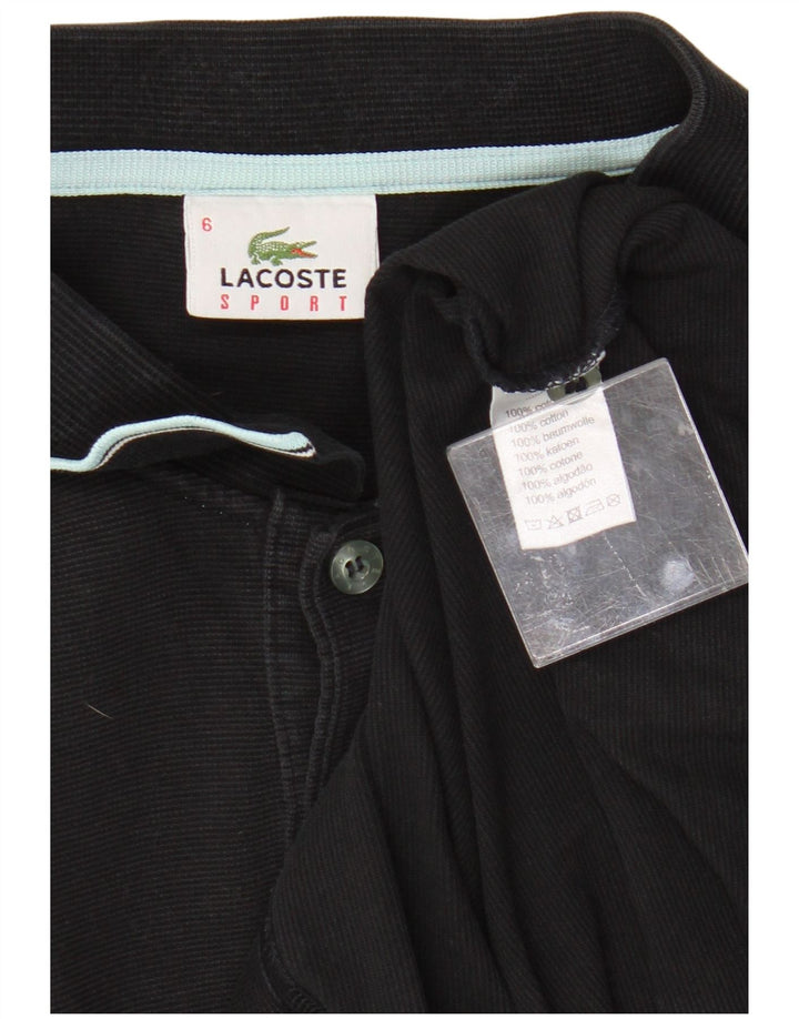 Lacoste herre poloskjorte str. 6 XL Sort bomuld