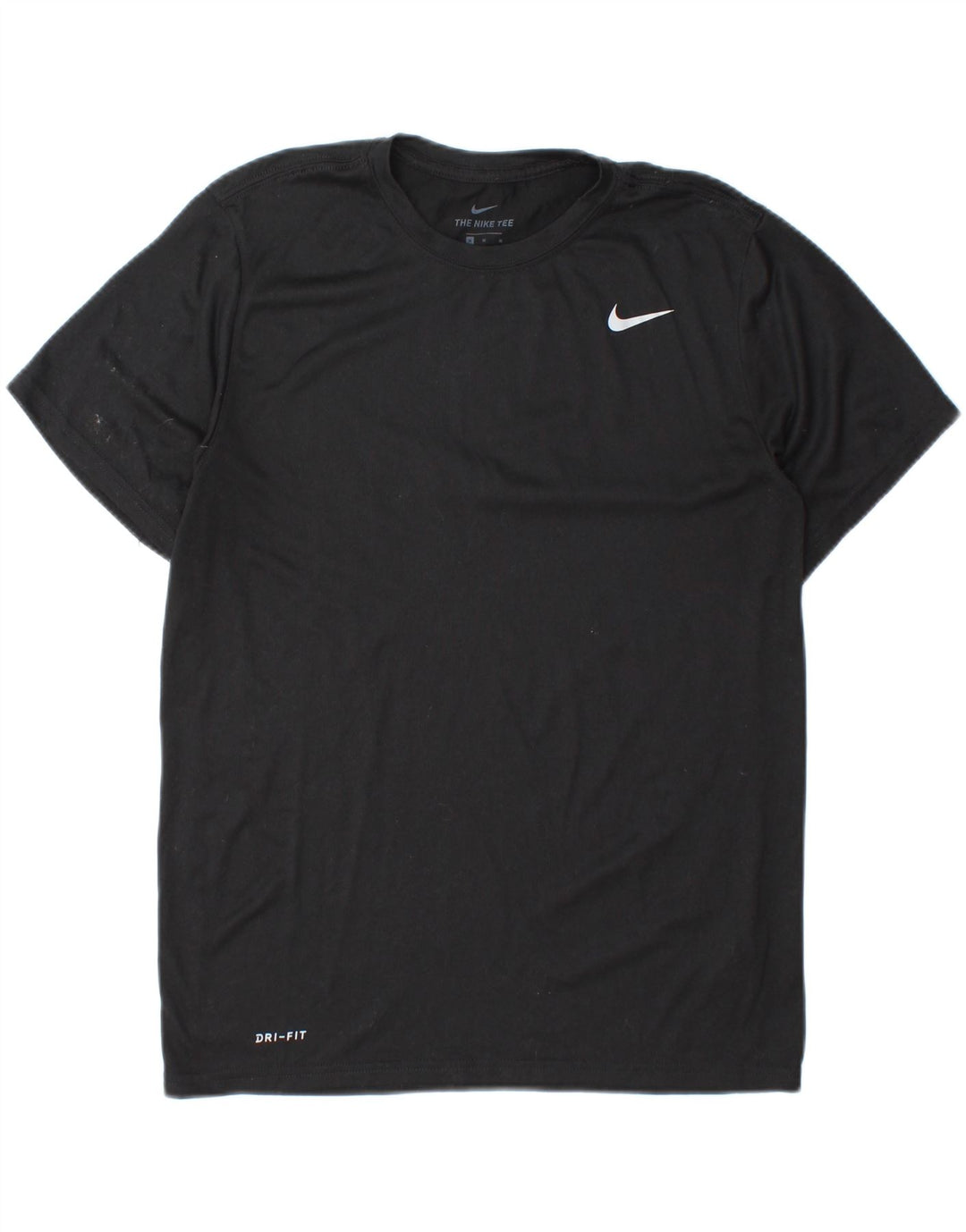 NIKE Mens Dri Fit T-Shirt Top Medium Black Polyester Vintage Nike and Second-Hand Nike from Messina Hembry 