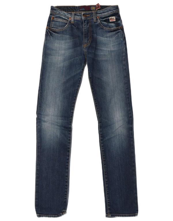 Roy Rogers Dame Slim Jeans UK 12 Medium W26 L30 Blå Bomuld