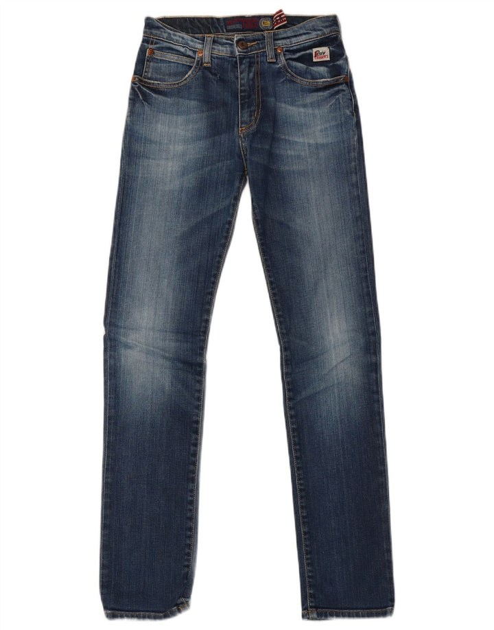 Roy Rogers Dame Slim Jeans UK 12 Medium W26 L30 Blå Bomuld