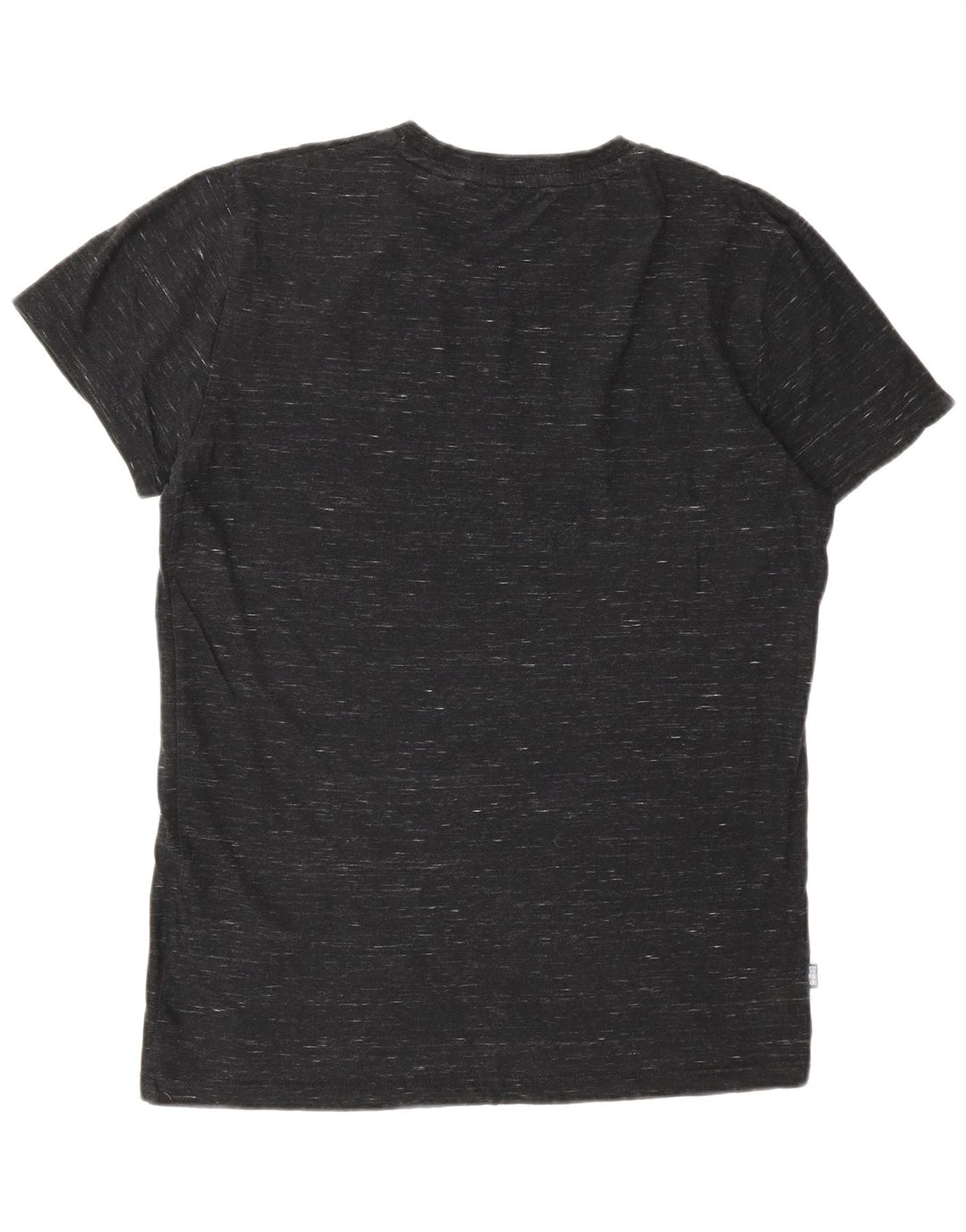 SUPERDRY T-shirt top til mænd, lille grå flækket bomuld