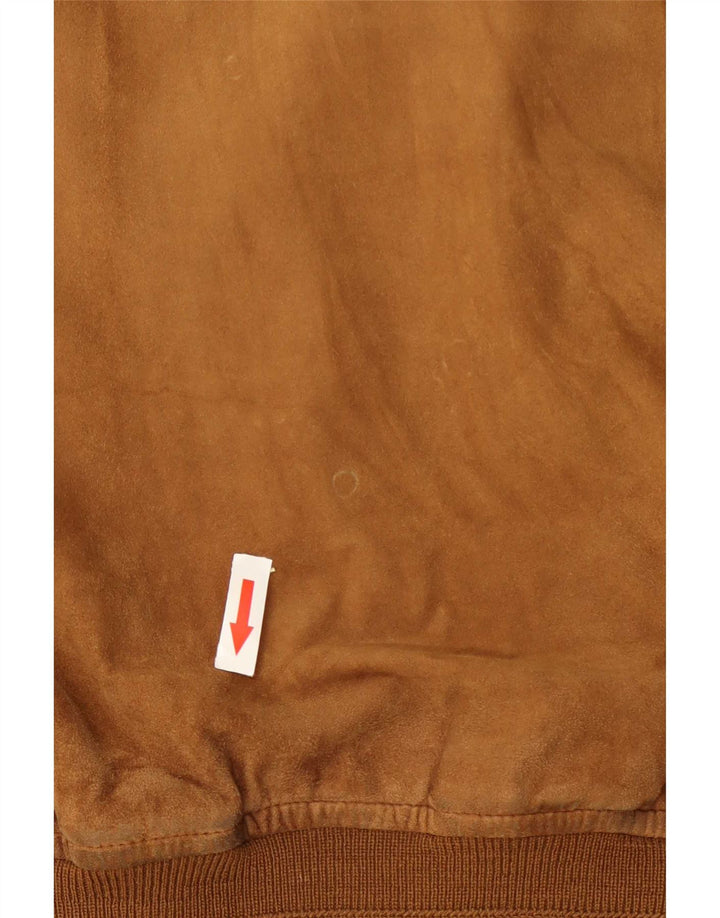 Vintage herre ruskind bomberjakke UK 42 XL Beige