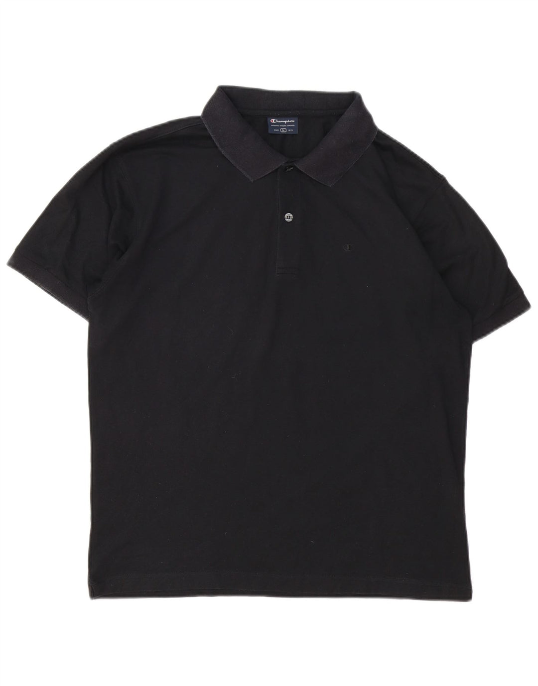 Champion herre poloshirt Stor sort bomuld