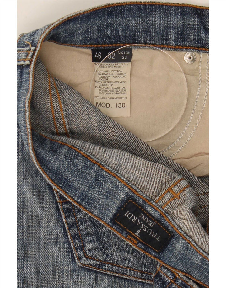 Trussardi Dame Bootcut Jeans W30 L33 Blå Bomuld