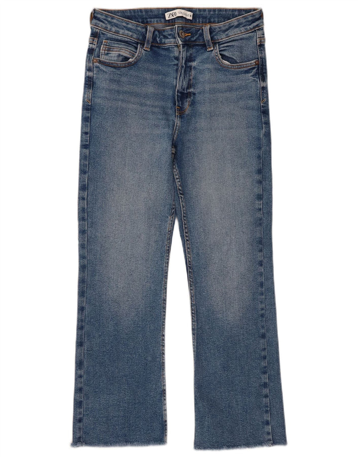 Zara Dame Bootcut Jeans EU 38 Small W28 L26 Blå Bomuld