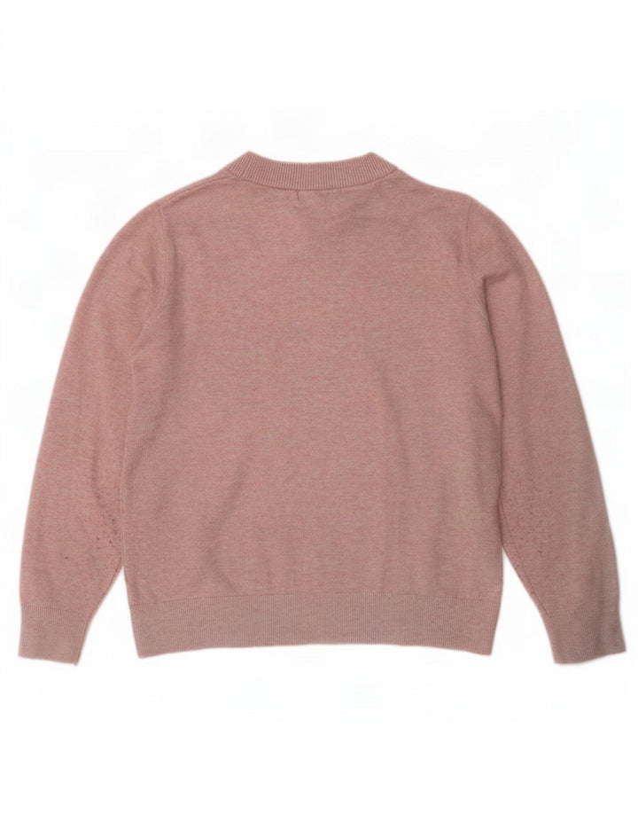 Marks & Spencer Dame sweater med rund hals DK 10 Lille Pink Polyester
