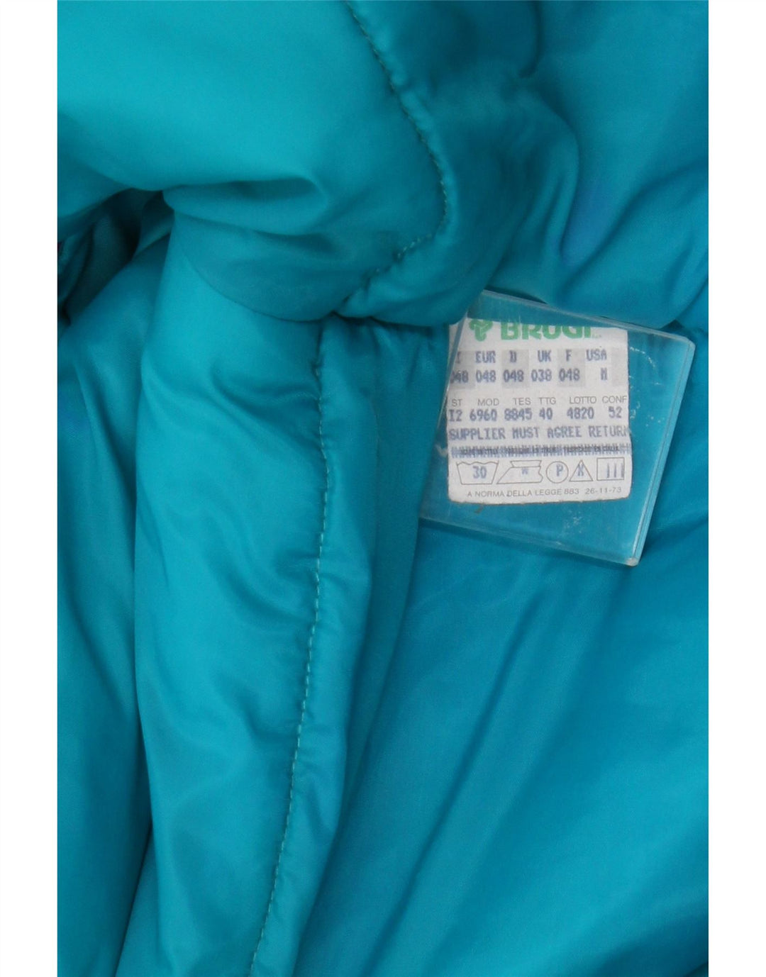 Brugi Herre hættepolstret jakke IT 48 Medium Lilla Colourblock Polyester