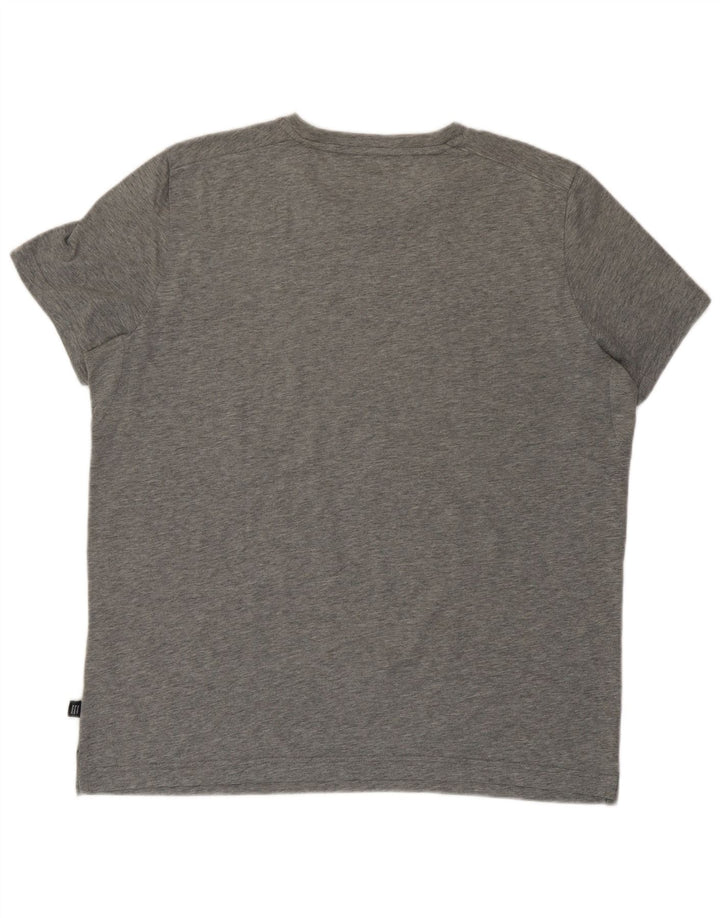 Puma Herre Grafisk T-Shirt Top XL Grå Bomuld