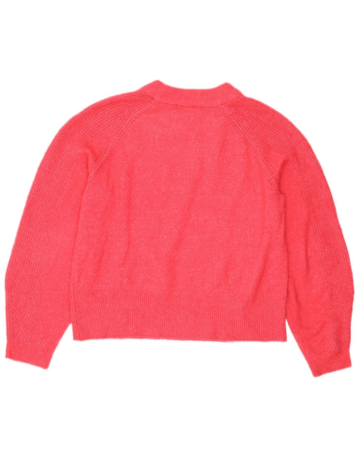 Marks & Spencer Dame sweater med rund hals DK 14 Medium Pink Akryl