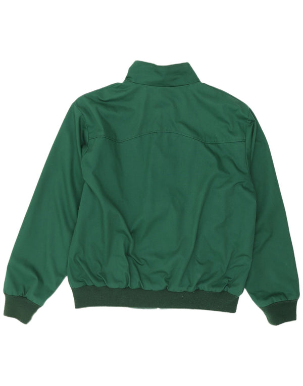 Vintage Bomberjakke til mænd UK 40 Large Green Polyester Retro