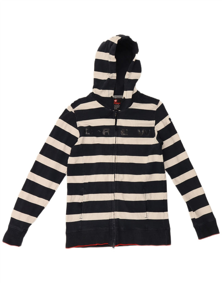 Murphy & Nye Dame Hættetrøje Sweater UK 12 Mellem marineblå stribet