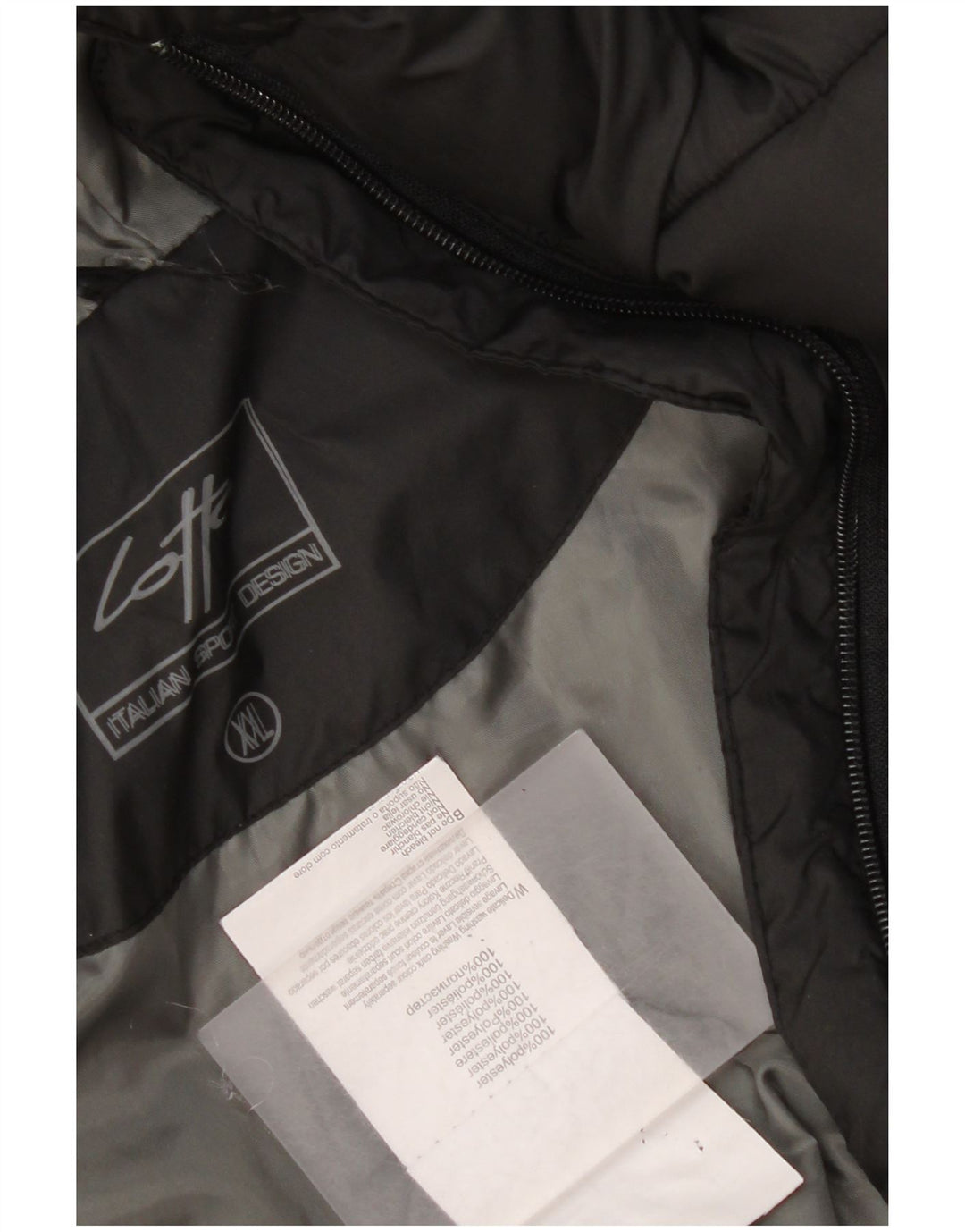 Lotto Herre hættepolstret jakke UK 44 2XL Sort Polyester