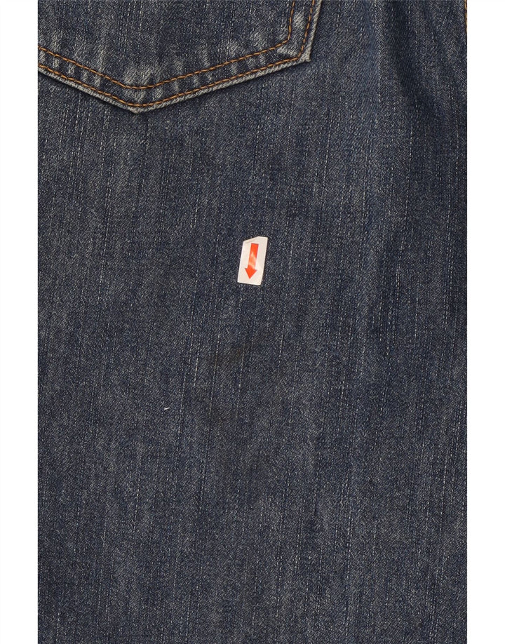 Wrangler Straight Jeans til mænd W32 L32 Marineblå Bomuld