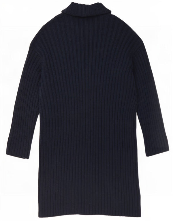 Marks & Spencer Dame Langærmet Jumper Dress UK 12 Medium Navy Blue