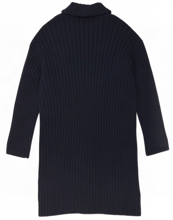 Marks & Spencer Dame Langærmet Jumper Dress UK 12 Medium Navy Blue