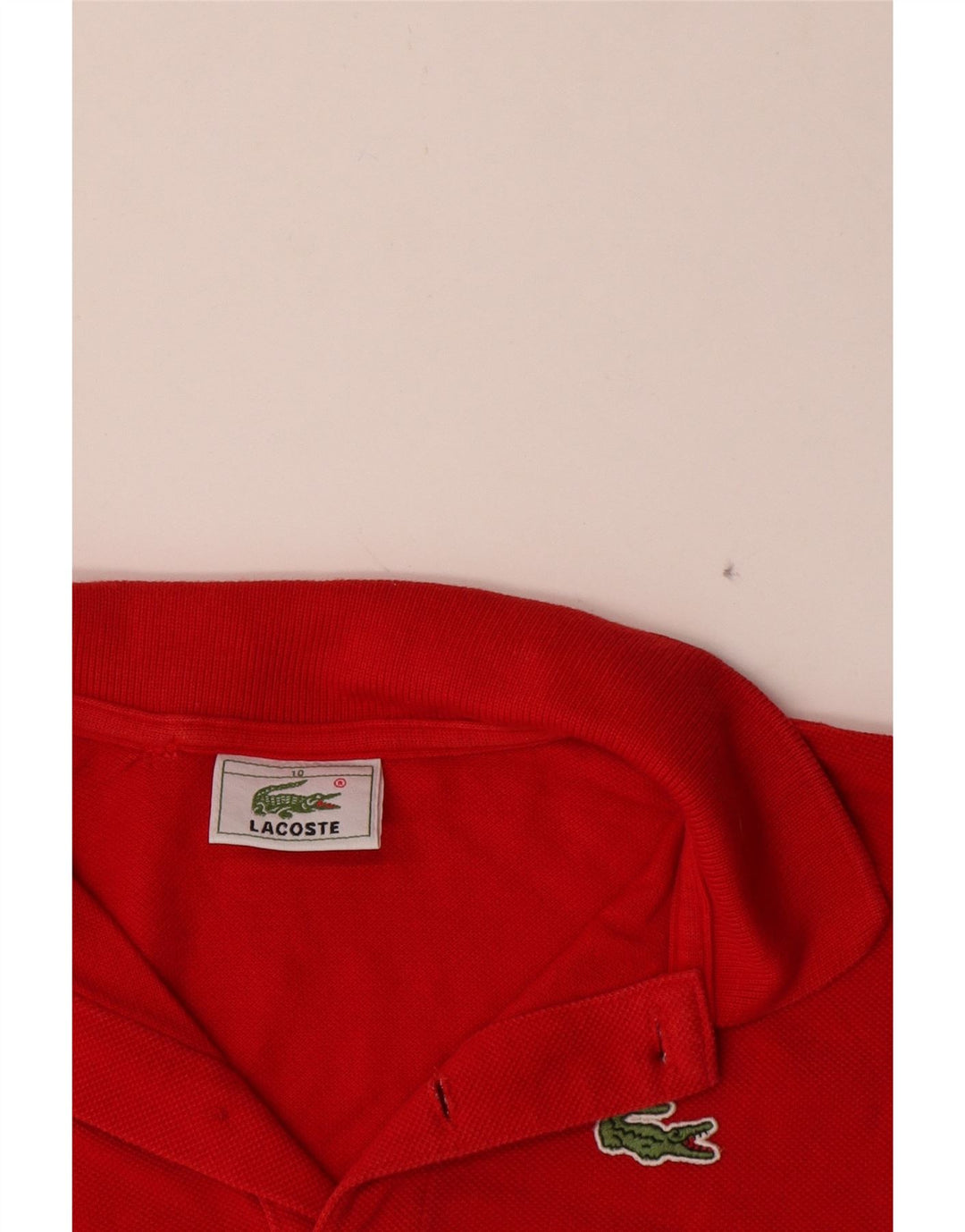 Lacoste drenge poloskjorte 9-10 år rød bomuld